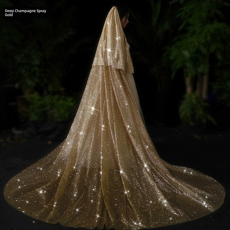 Bride Wedding Long Big Tailing Veil