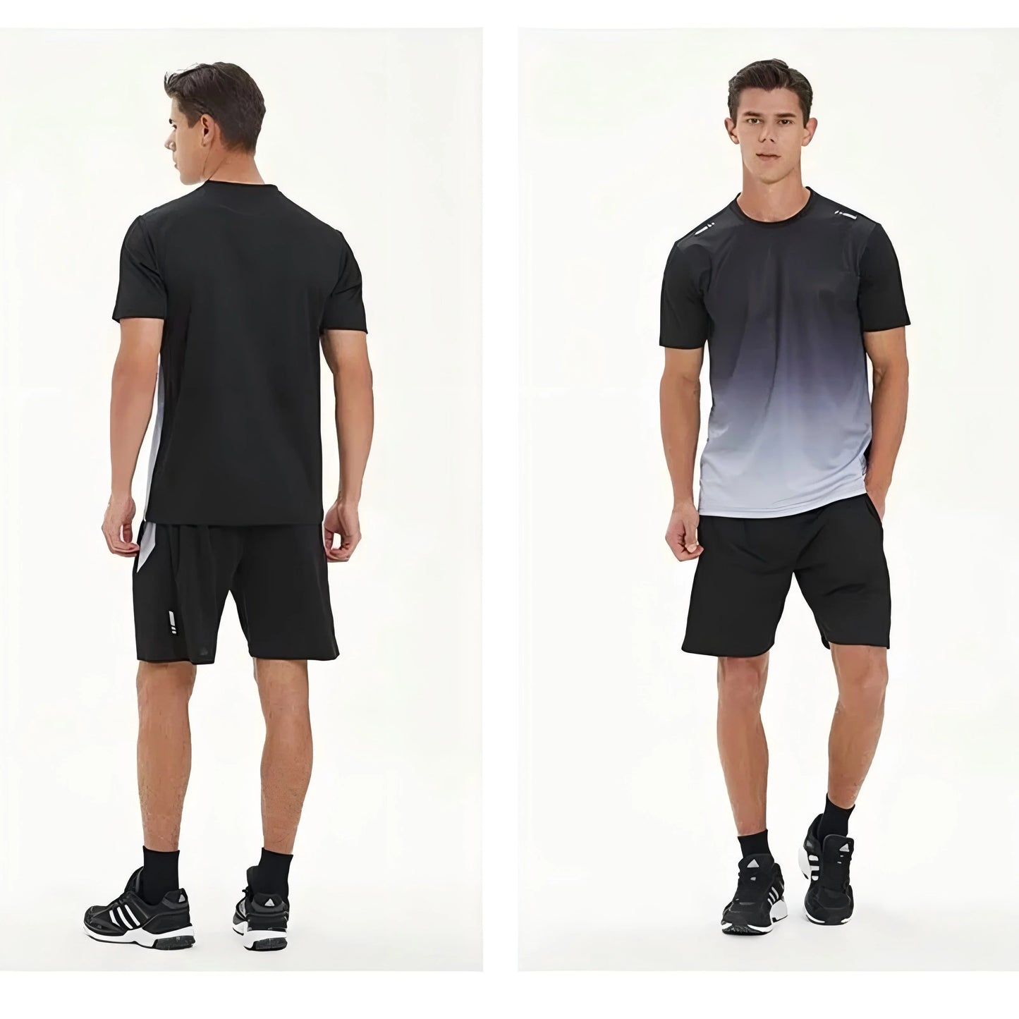 Short-sleeved sportswear, men's thin quick-drying suit, two-piece set