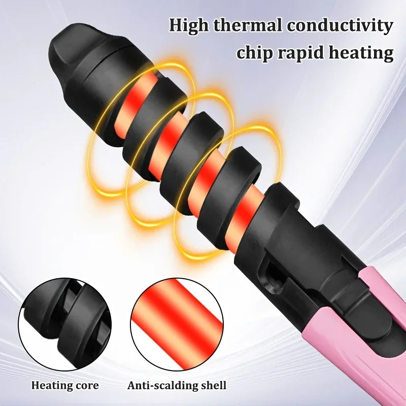 Automatic Hair Stylish Curling Iron, Hair Straightener & Curling 2 In 1