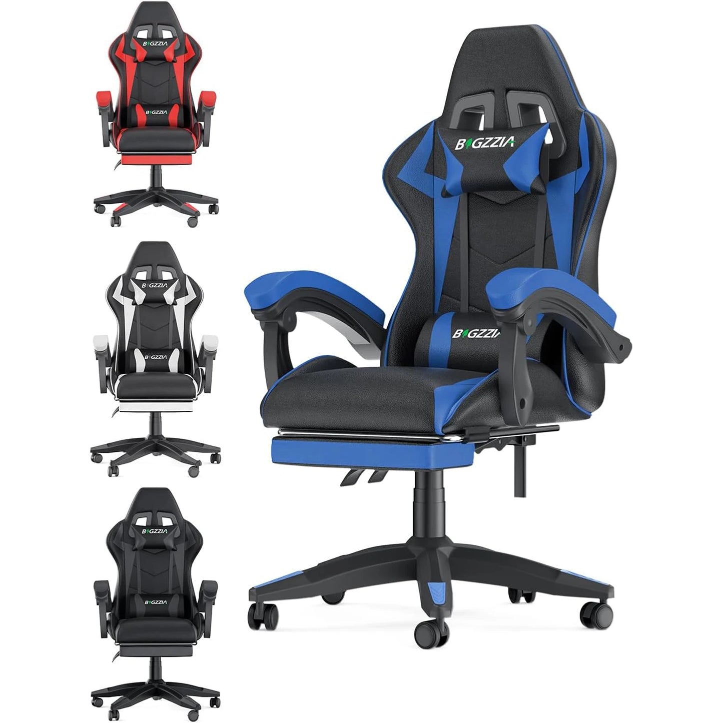 Ergonomic Computer chair with Lumbar Cushion Headrest