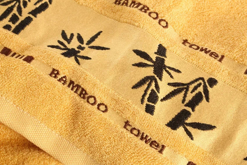 Luxury Bamboo Fiber Bathroom Towels Set