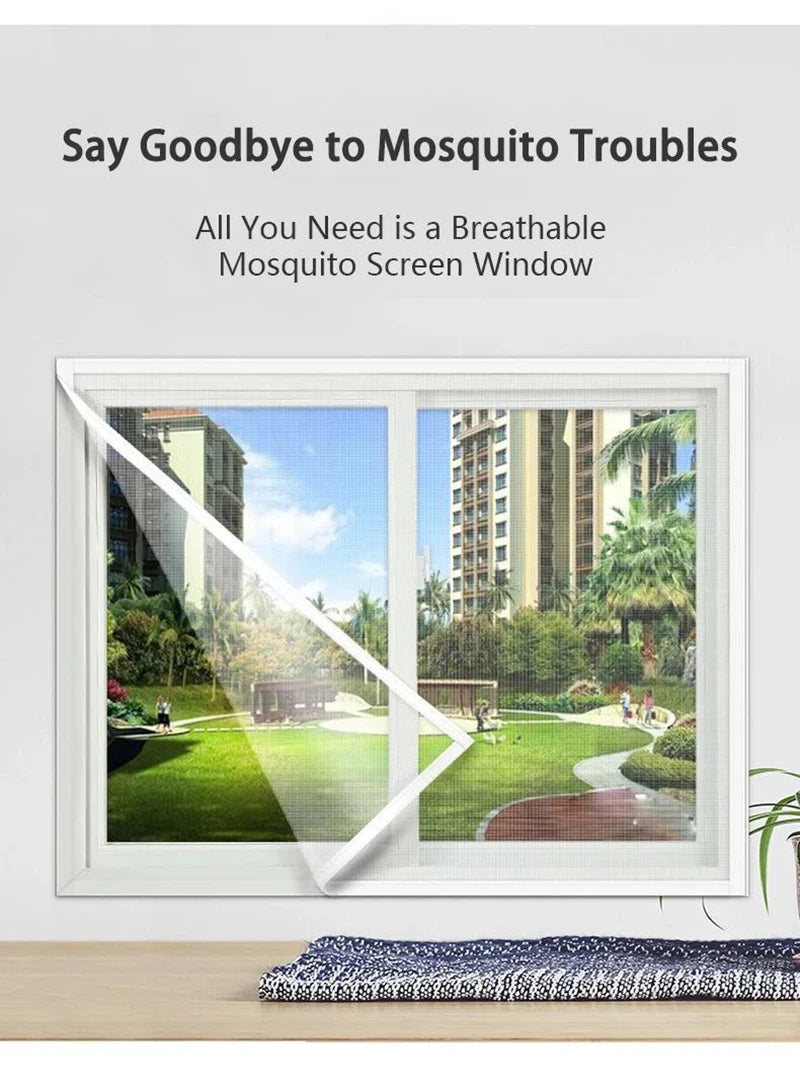 Mosquito Nets for Window Screens, Mesh Anti Insect Air Tulle Invisible white Fiberglass Mosquitoes and Flies