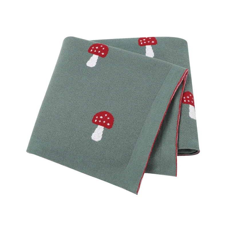 Cotton Knitted Baby Blanket Newborn Boys Girls Super Soft Stroller Basket Swaddle Wrap 100*80cm Infant Receiving Quilt