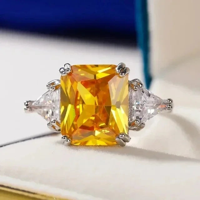 Gorgeous Exquisite High-end Women Crystal Zircon Rings