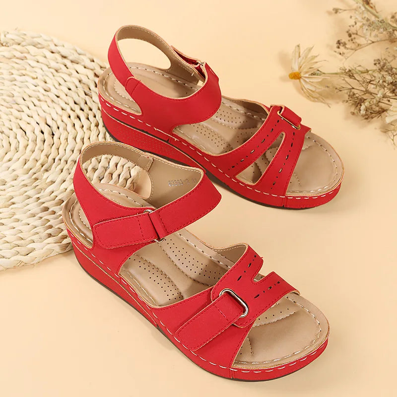 Women Soft Comfortable Stitching Sandals Open Toe