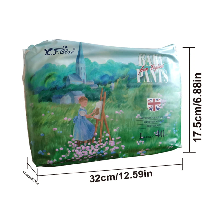 Disposable baby walking pants, lightweight and breathable, with a bubble waist design