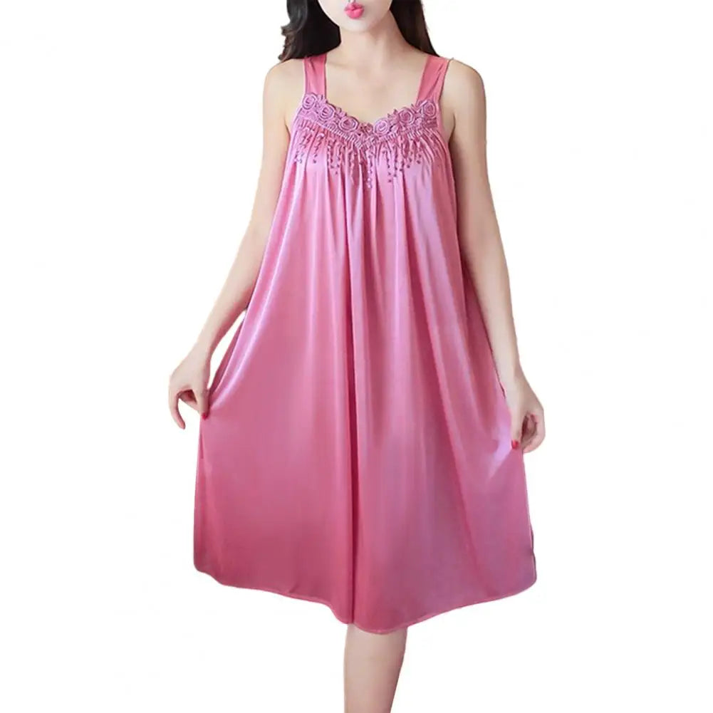 Women Summer Pajama Night Dress Comfortable Gown