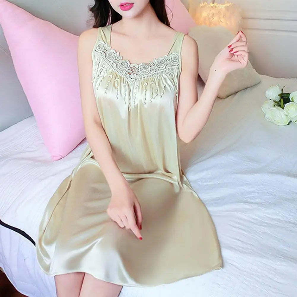 Women Summer Pajama Night Dress Comfortable Gown