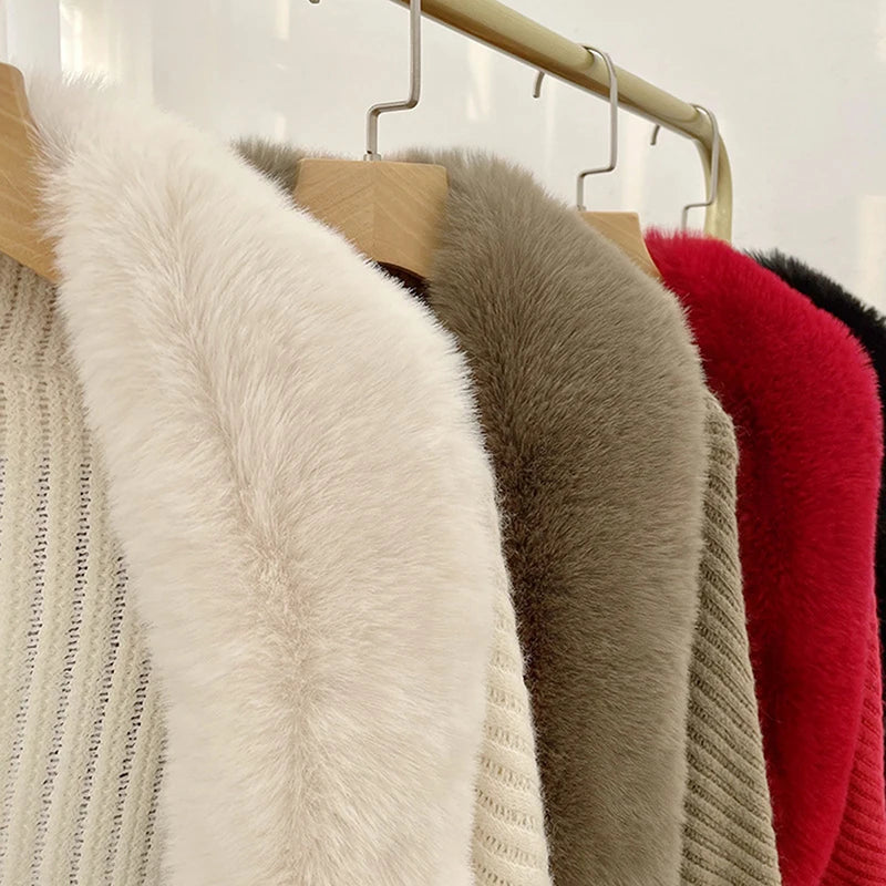 Warm Winter Striped Cardigan