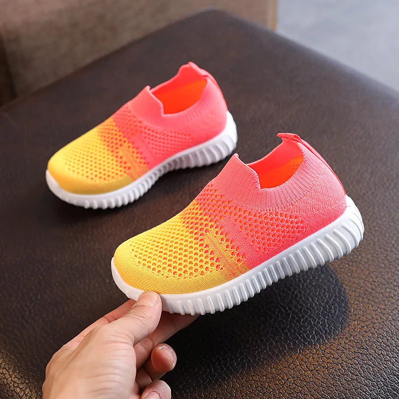 Toddler Boy or Girl Mesh Breathable Anti-Slip Walking Running Sneakers Shoes