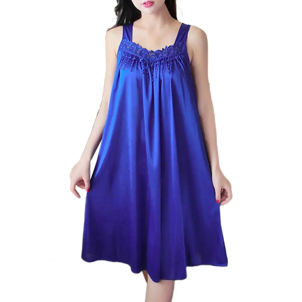 Women Summer Pajama Night Dress Comfortable Gown