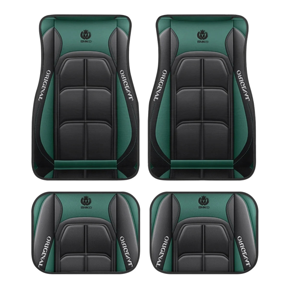 4pcs Y Car Floor Mats - Rug Pads with Non-Slip Backing, Washable, Universal Fit Car Protection Pad Auto Interior Accessories