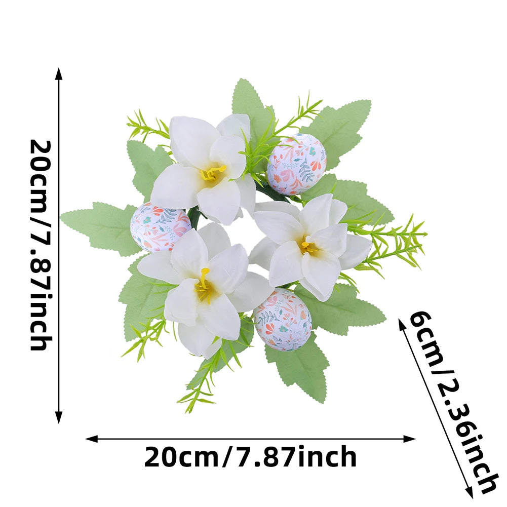 Easter Front Door Spring Cross Wreath
