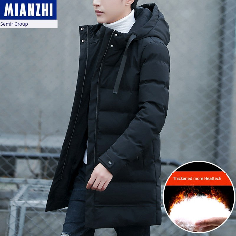 Men's Down Jacket Thickened Warm Leisure Stand-up Collar Slim Fit Cold-Proof Cotton-Padded Coat