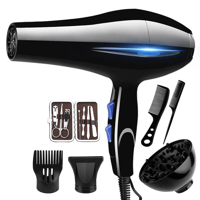 2200W Professional Powerful Hair Dryer Fast Heating Hot And Cold