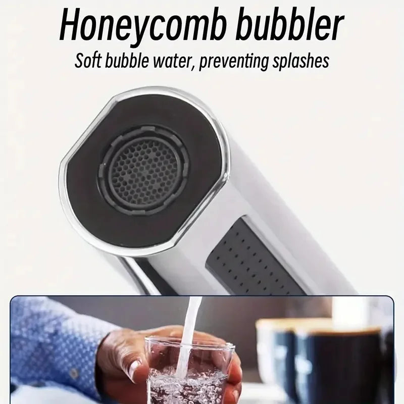 360° Rotate Kitchen Anti Splash Faucet Head Cold and Hot