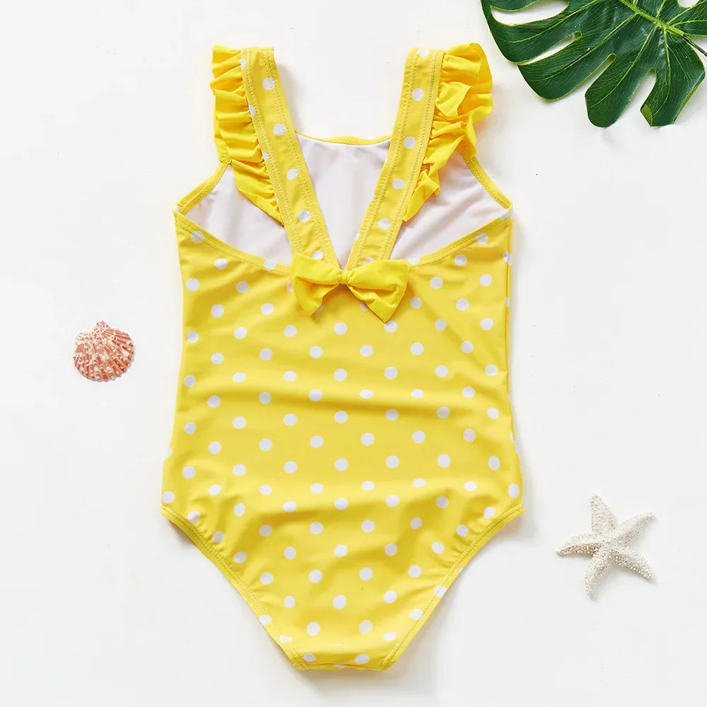 Girl Swimsuit One-Piece Mermaid Fish Scale Unicorn Children's Swimwear 2 - 8 Years