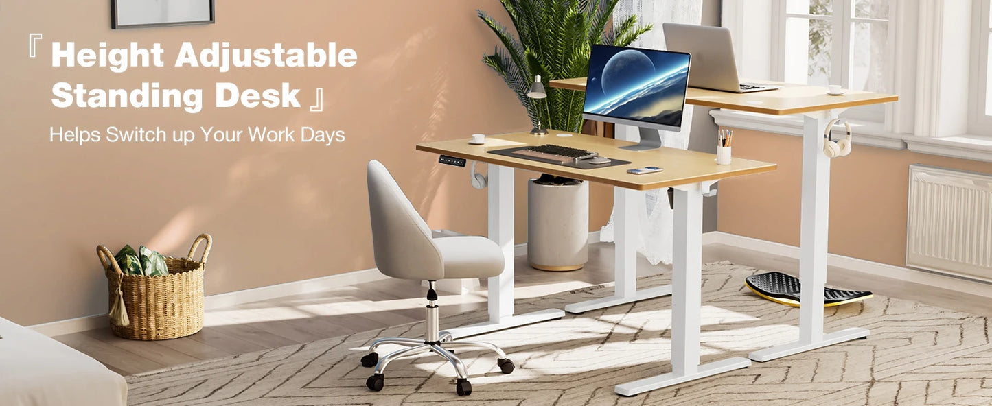 Electric Standing Desk Height Adjustable 40x24 Inch