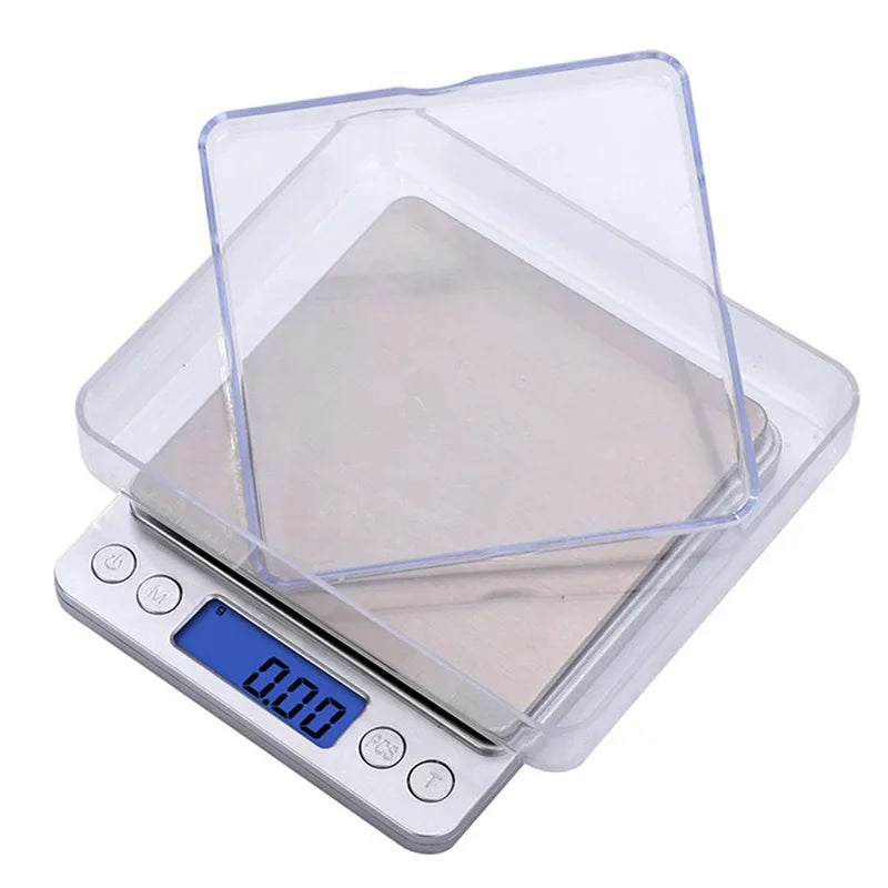 Digital Kitchen Scale Mini Pocket Stainless Steel 0.1/3000g Weigh Scales
