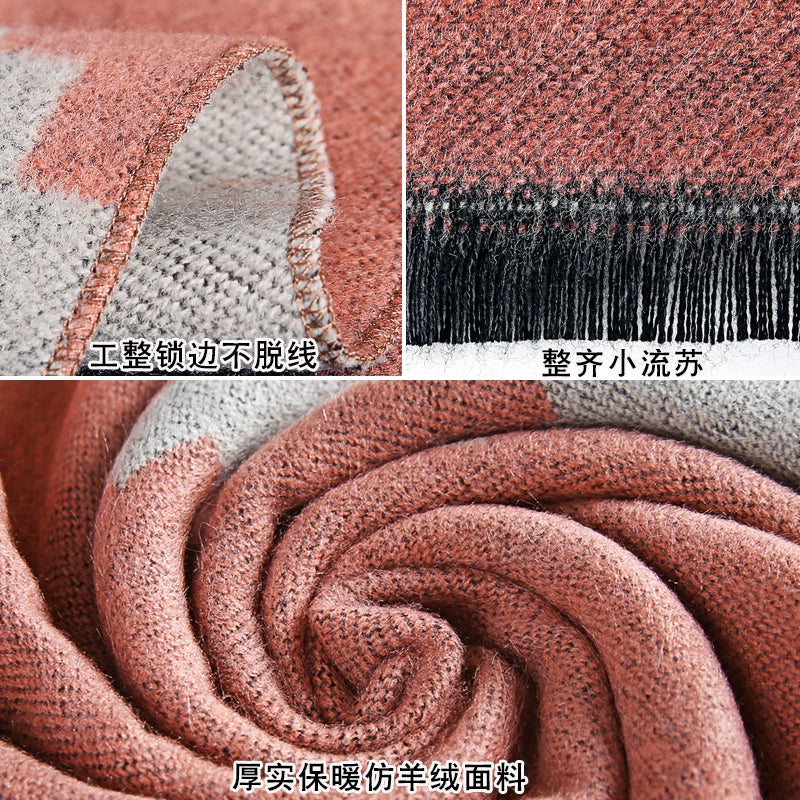 Women's Extra Large Scarf Long Double-Sided all season