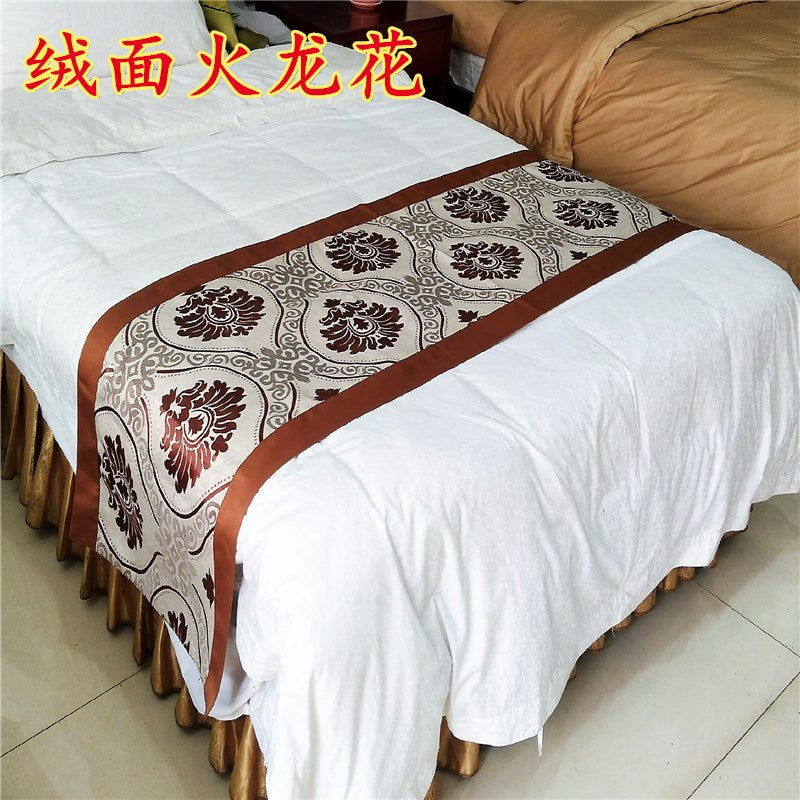 Luxury Hotel Room Removable and Washable Pillow Bed Cushion Cover & Bed Runners