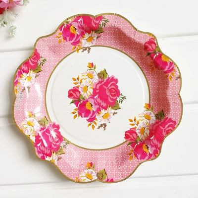 Blue and White Porcelain Series Disposable Paper Plate Chinese Style