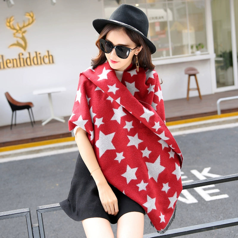 Women's Extra Large Scarf Long Double-Sided all season