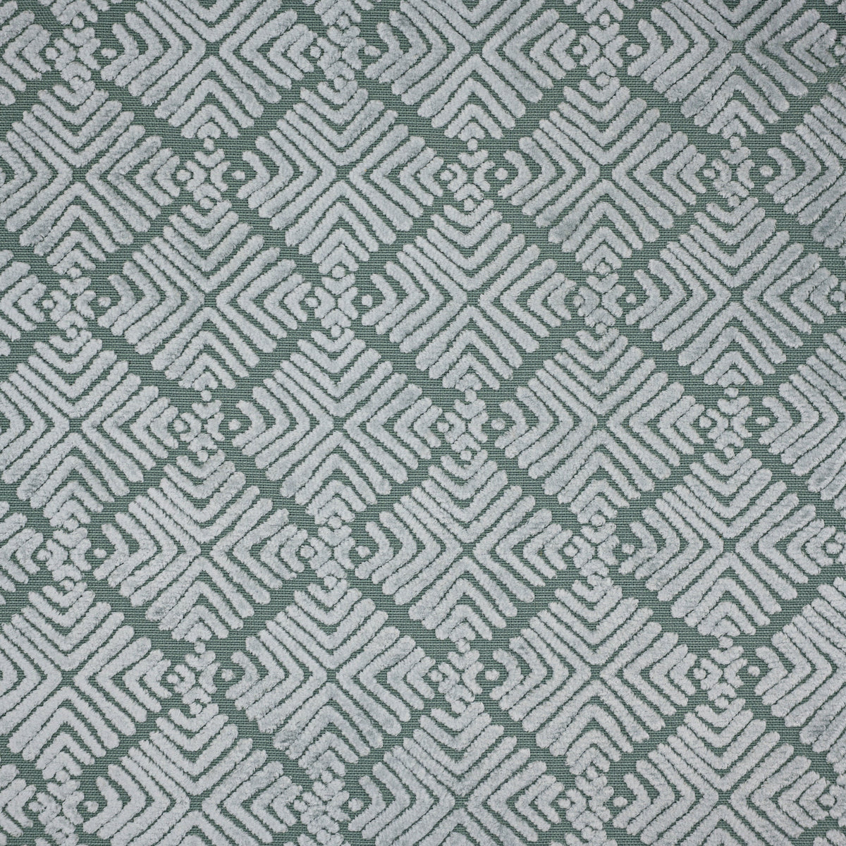 TEYA - BURNOUT VELVET GEOMETRIC SHAPES UPHOLSTERY FABRIC BY THE YARD