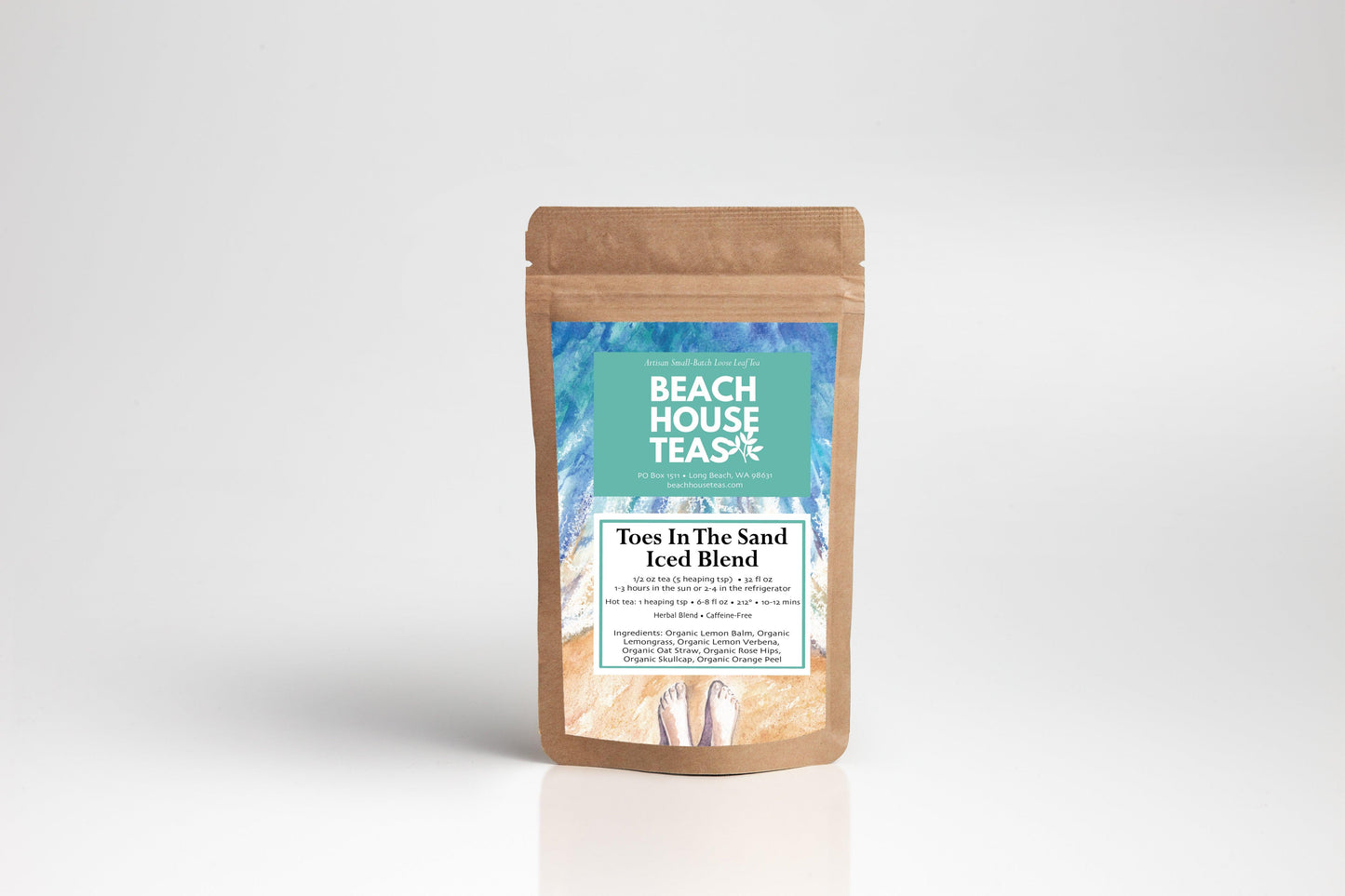 Toes In The Sand Iced Blend Lemon Verbena Herbal Tea