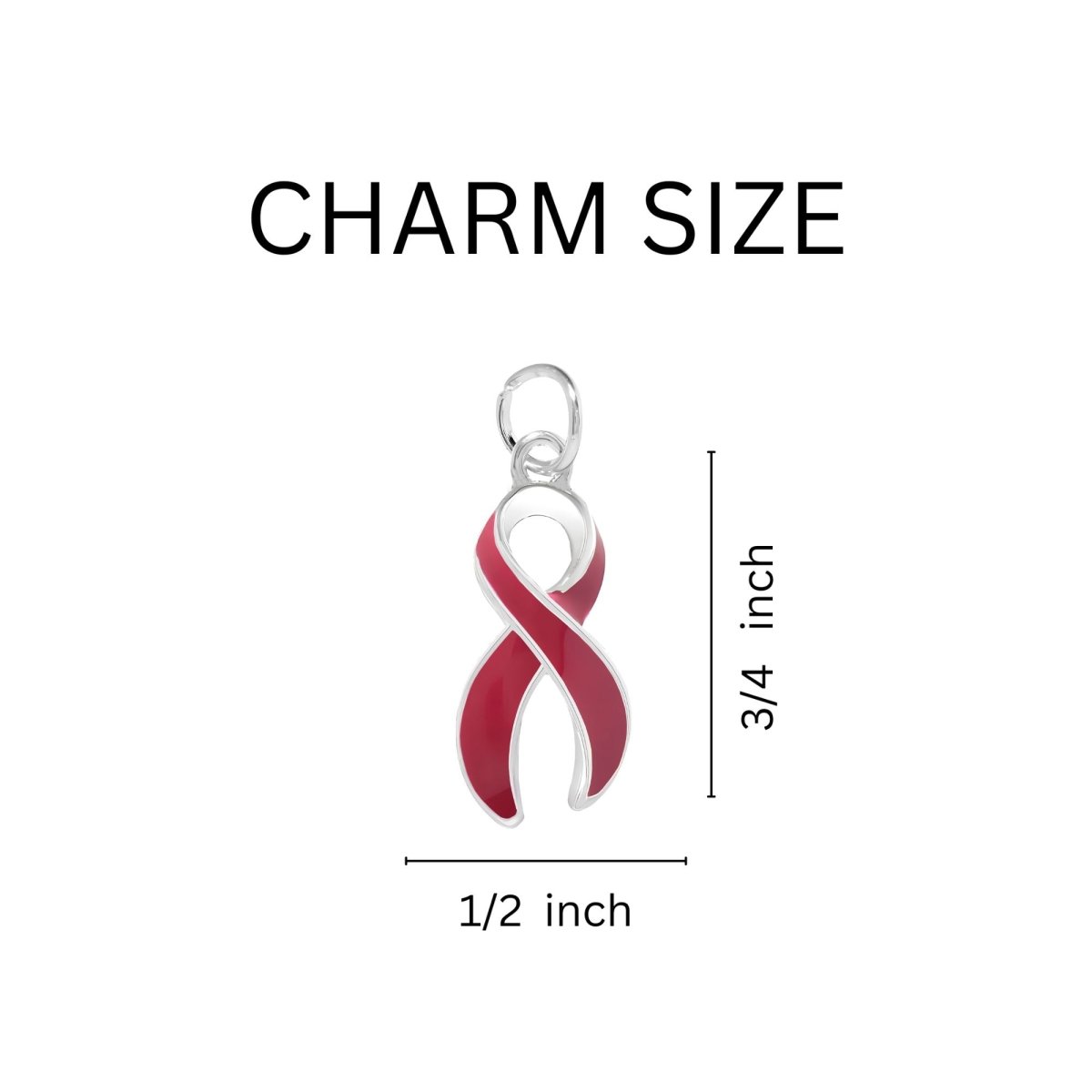 Where There is Love Burgundy Ribbon Bracelets