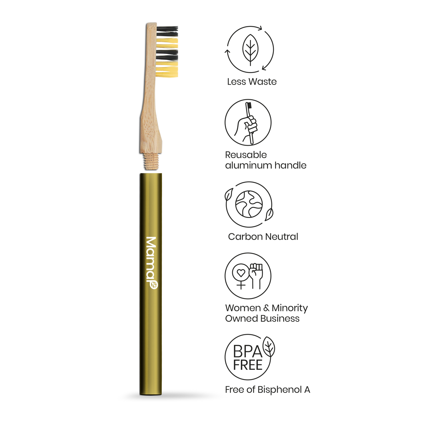 Revolve Manual Toothbrush with Replaceable Head - Save the Bees