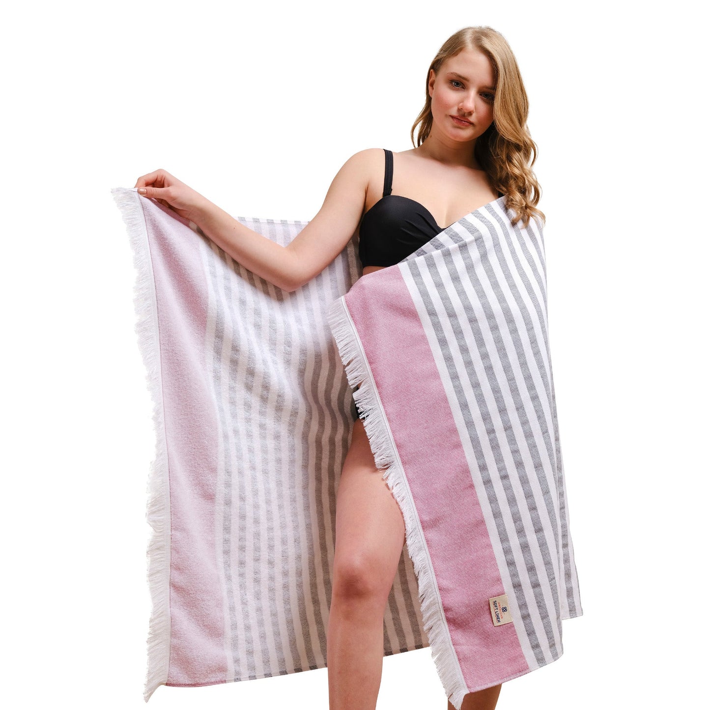 Mediterranean 100% Cotton Turkish Peshtemals, 35" x 60", Modern & Traditional Turkish Bath Towels