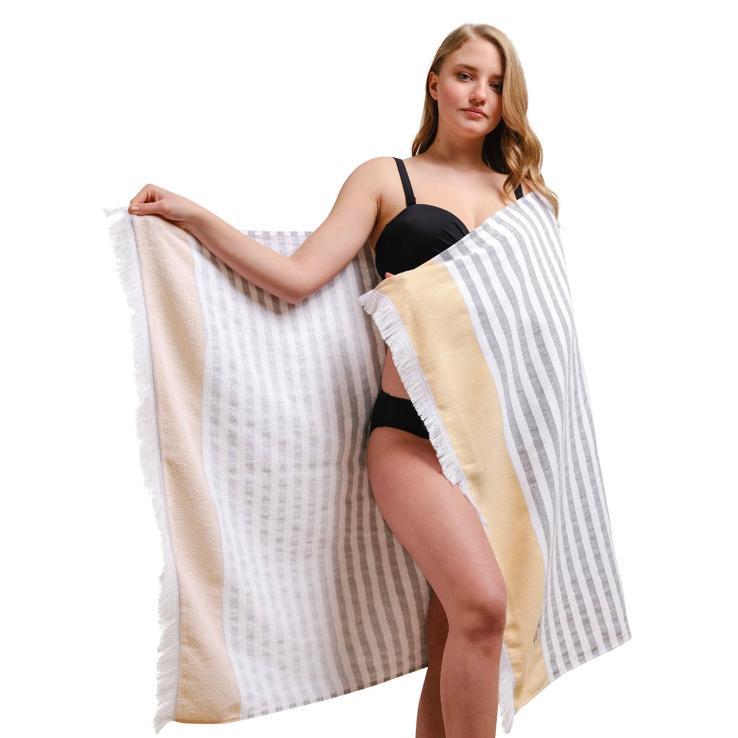 Mediterranean 100% Cotton Turkish Peshtemals, 35" x 60", Modern & Traditional Turkish Bath Towels