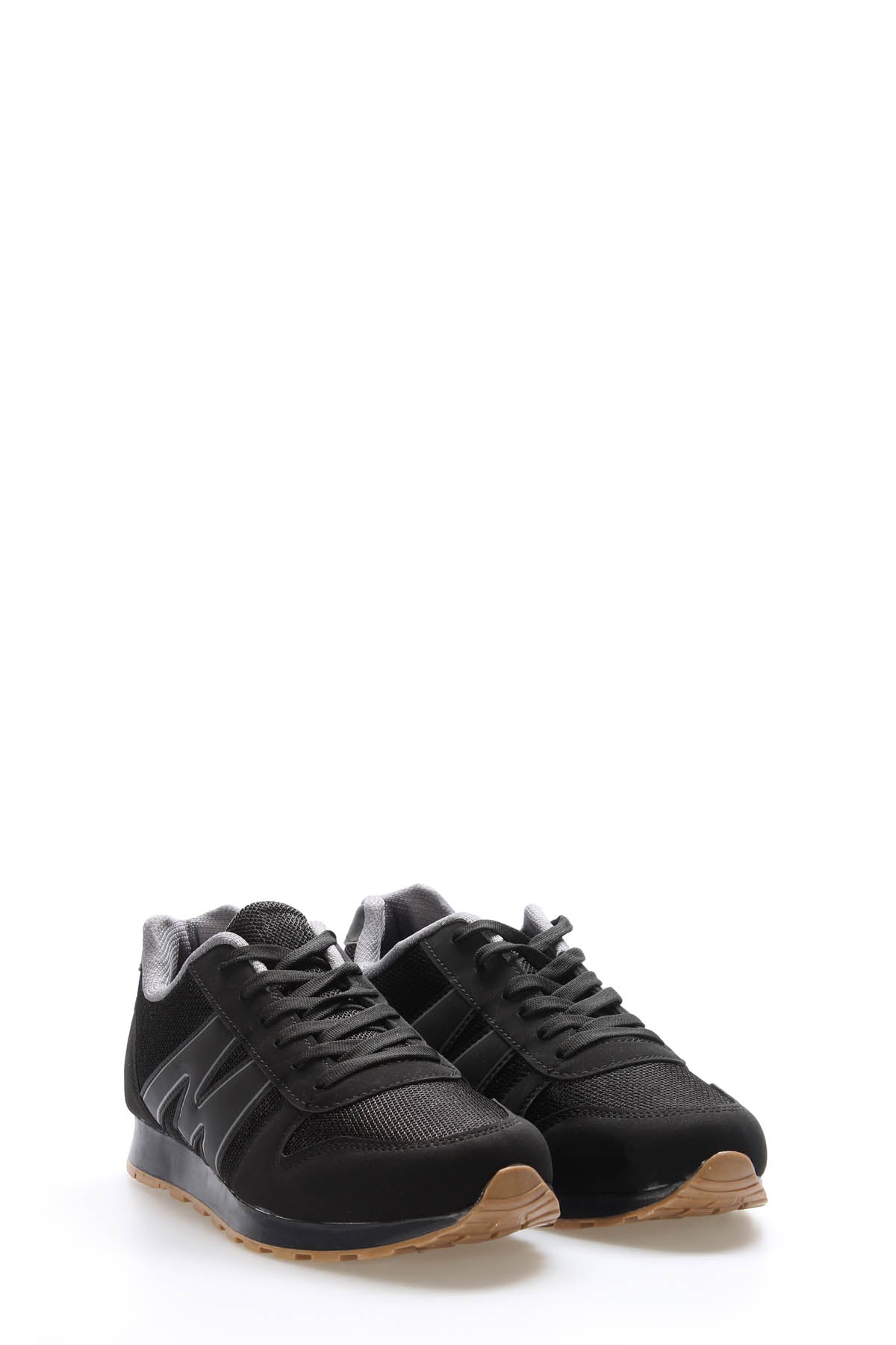 Black Panelled Sport Sneakers for Men | Wessi