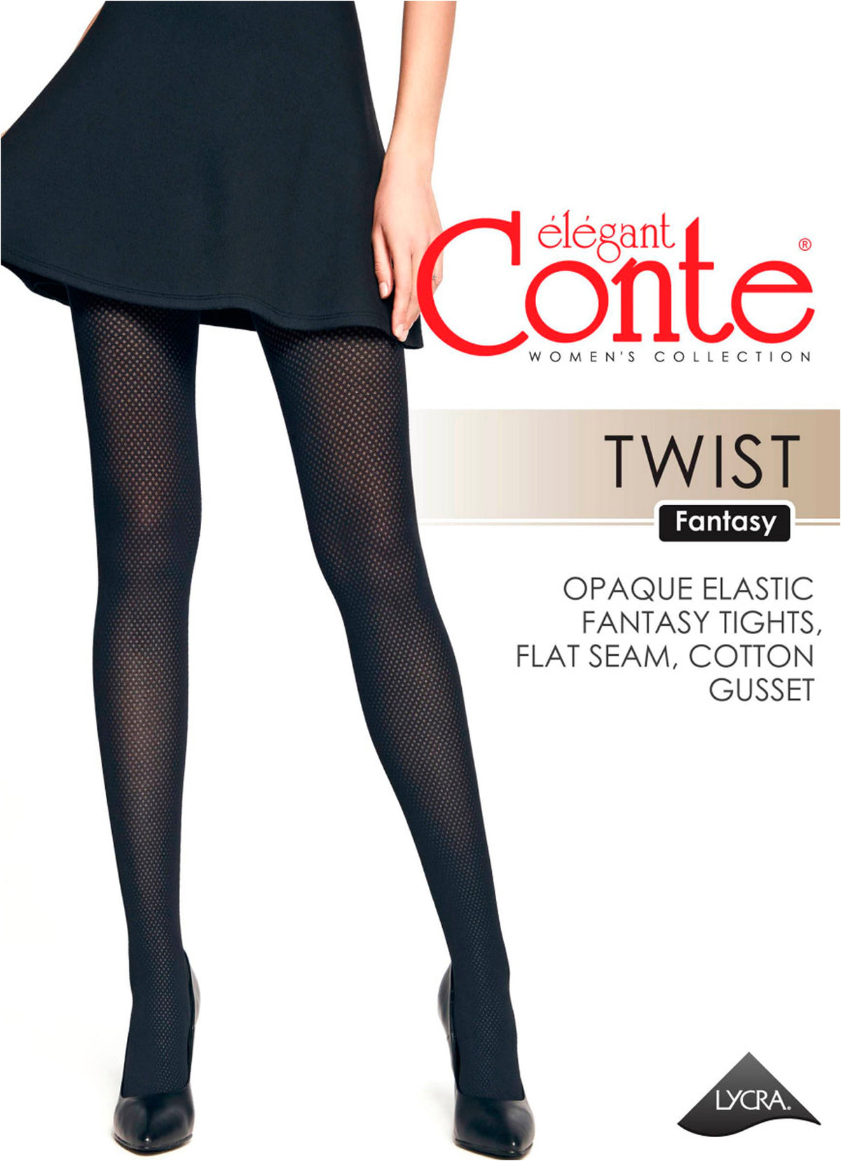 Fantasy Tights Conte Twist - Openwork Geometric Pattern "Diamonds"
