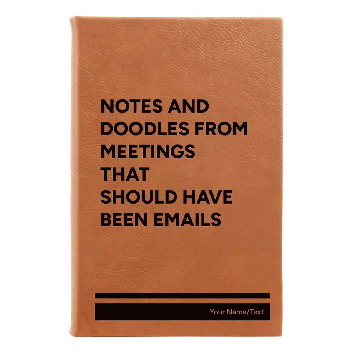 Personalized Notes and Doodles From Meetings Leatherette Sketch Book (small) | Rawhide