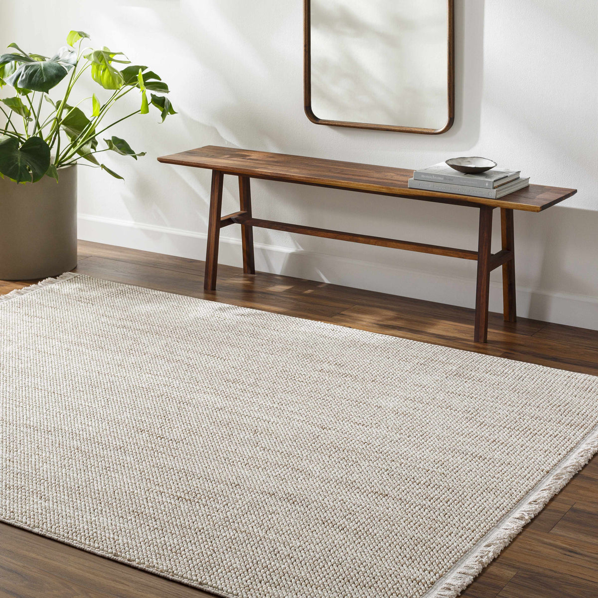 Gowan Beige Area Rug