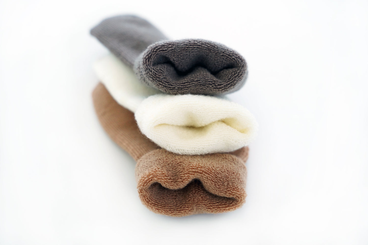 75% Merino Wool Baby Toddler Terry Socks 3-Pack