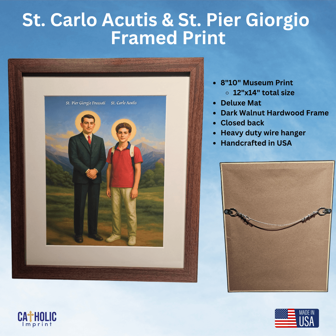 St. Carlo Acutis and St. Pier Giorgio Framed Print