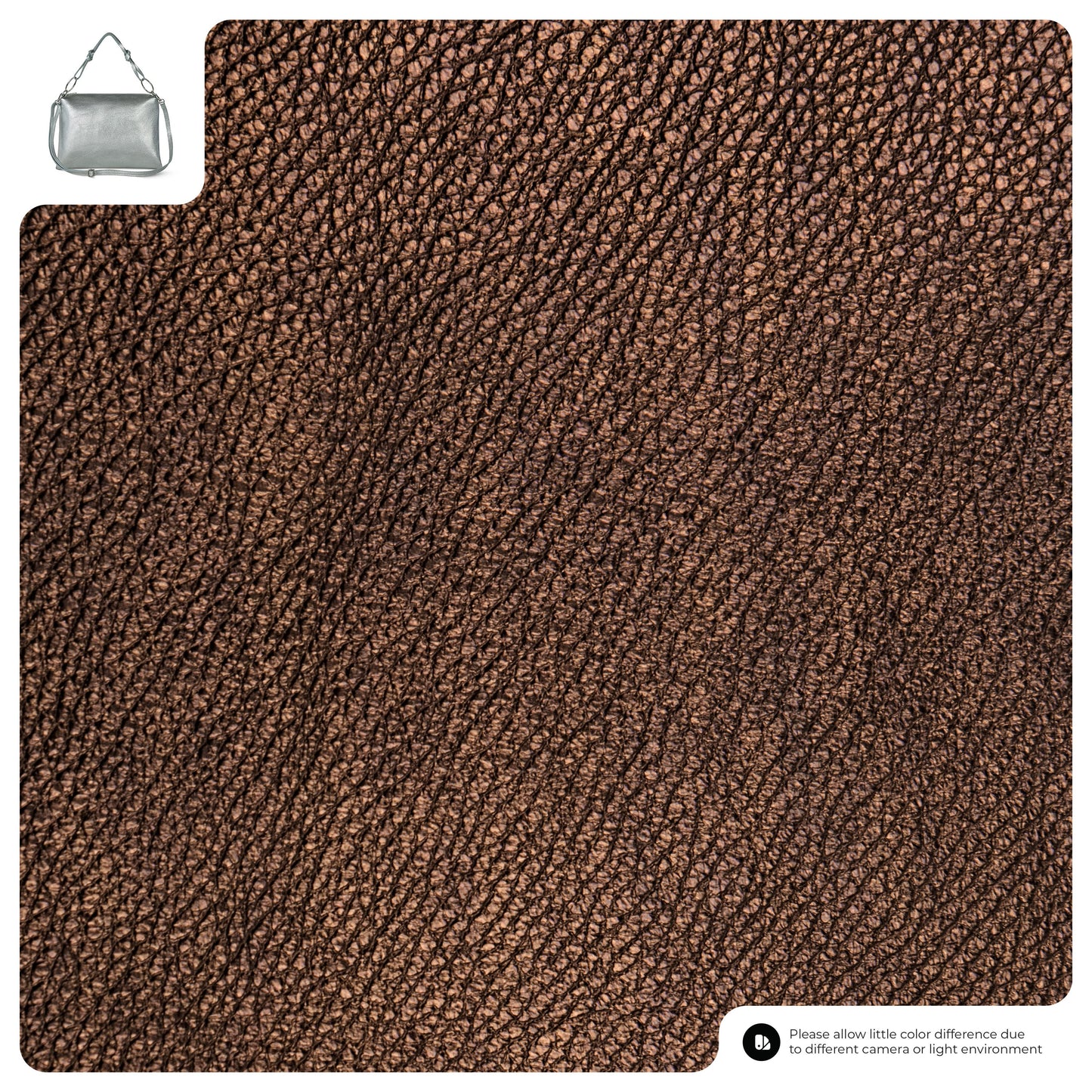 Metallic Calf Leather Shoulder Bag