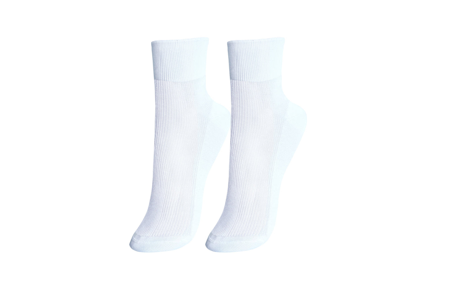100% Mercerized Cotton "Filo di Scozia" Women's Ankle Socks. 3-Pack. Made in Italy.