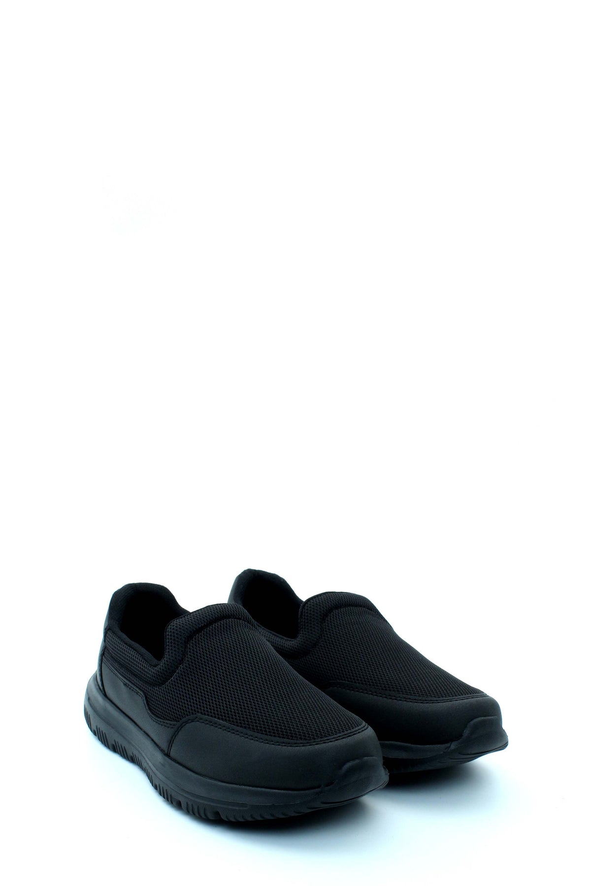 Black Chunky-Sole Slip-On Sneakers for Men | Wessi