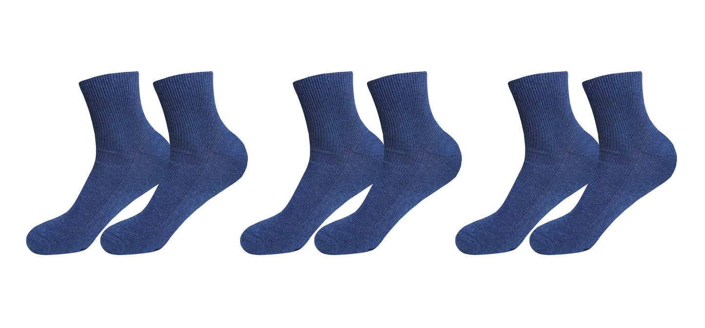 100% Organic Combed Cotton Luxury Men's Socks. 3 Pairs. Made in Italy.