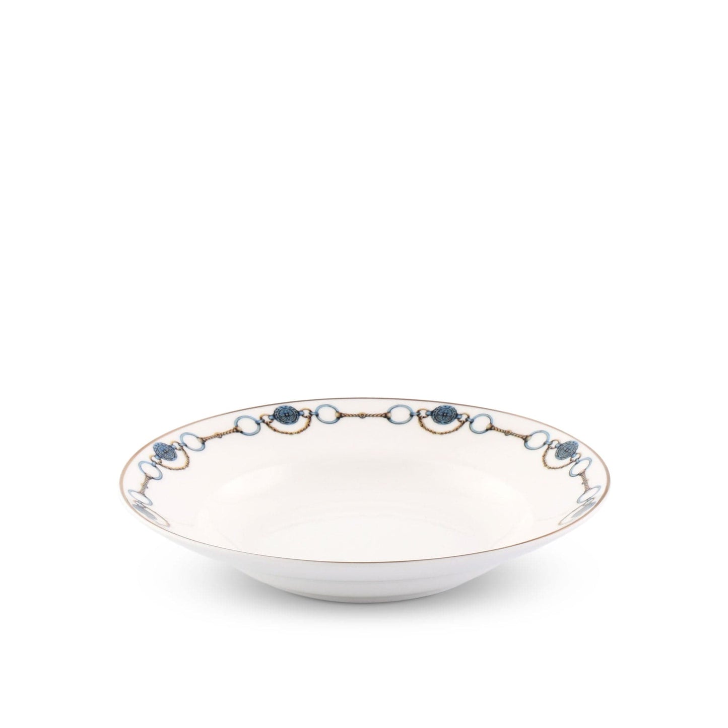 Amarillo Concho Pattern Bone China Soup Plate