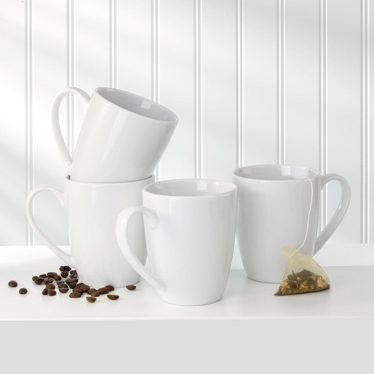 White Essential 12 oz Porcelain Mugs