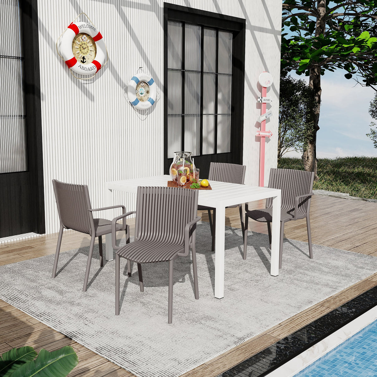 Summer 4-Piece Warm Patio Furniture Set