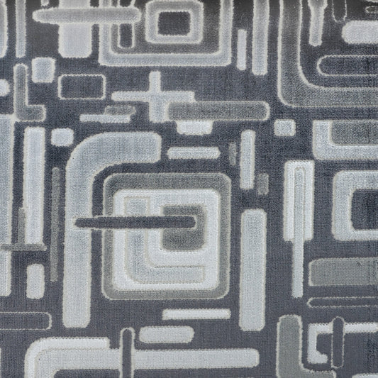 RIGHT ANGLE - MULTI-PURPOSE CUT VELVET UPHOLSTERY FABRIC BY THE YARD