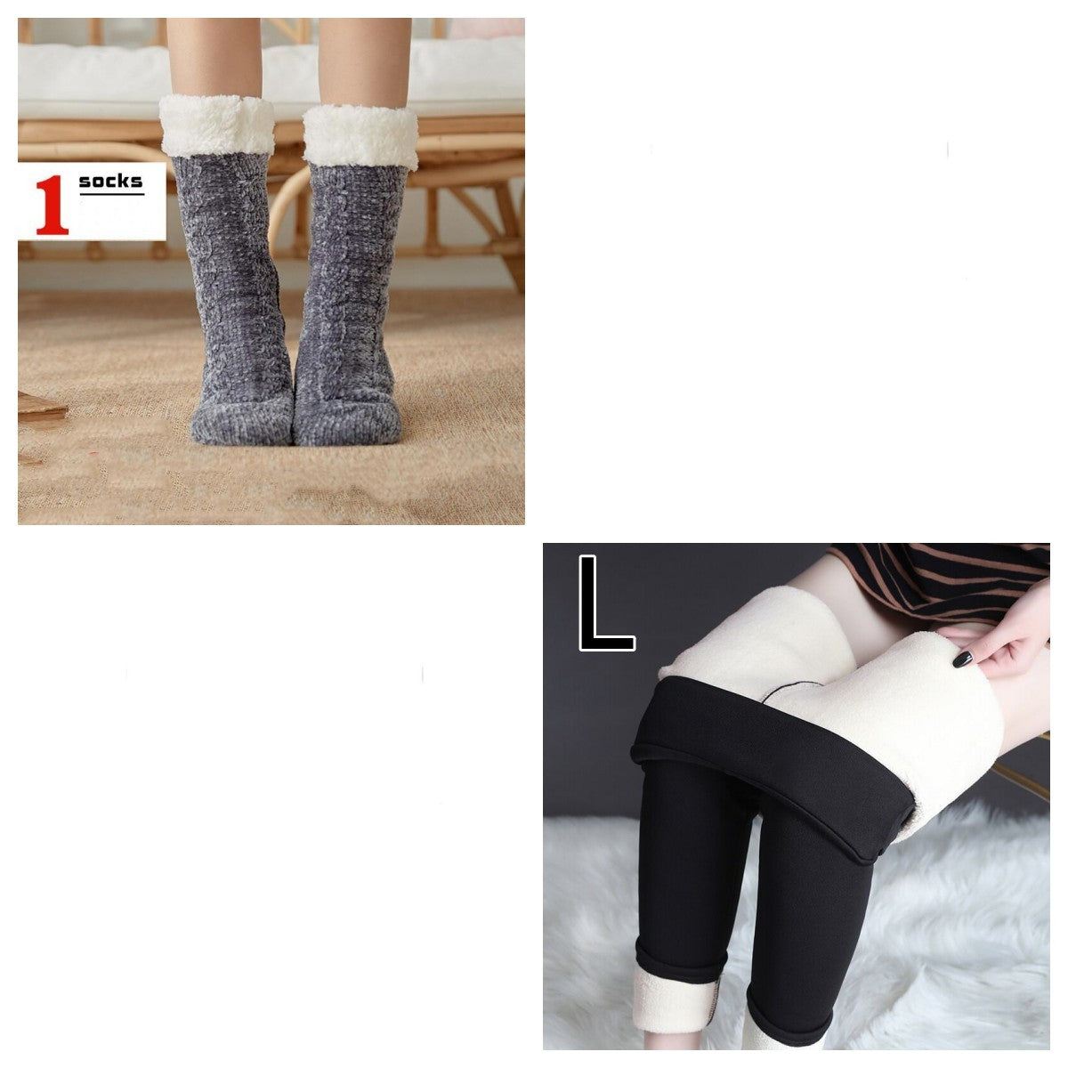 Socks Children Plush Floor Socks Home Slippers