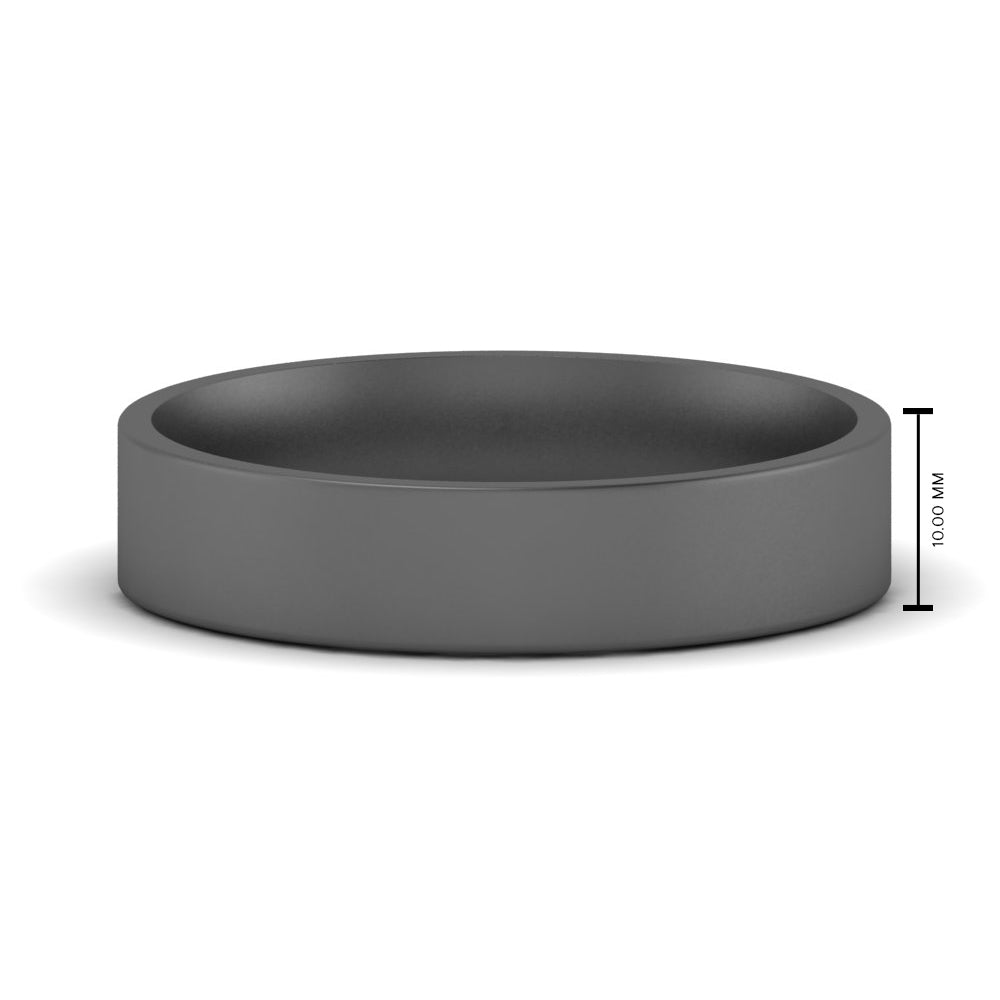Light Weight Flat 4 mm Mens Wedding Band