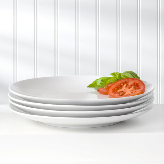 White Essential Coupe Porcelain Dinner Plate